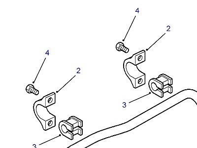 B04005 ANTI ROLL BAR  Range Rover (P38)