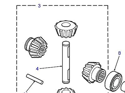 B06015 CROWNWHEEL & PINION-2 PINION  Range Rover (P38)