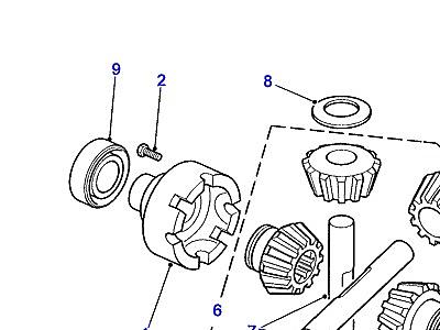 B06020 CROWNWHEEL & PINION-4 PINION  Range Rover (P38)