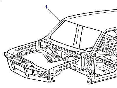 C01015 КАРКАС КУЗОВА  Range Rover (P38)