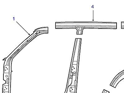 C01025 BODYSIDE OUTER PANELS-REPAIR  Range Rover (P38)