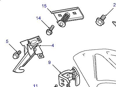 C01035 BONNET LOCKING & RELEASE  Range Rover (P38)