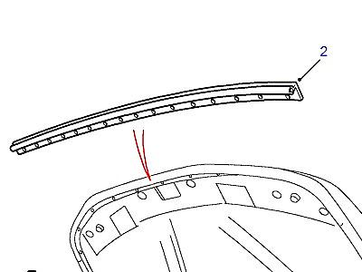 C01040 BONNET SEALS  Range Rover (P38)