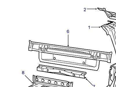 C01105 INNER BODYSIDE PANELS REAR END  Range Rover (P38)