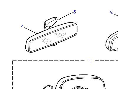 C01150 MIRRORS-TO (V) XA430701  Range Rover (P38)