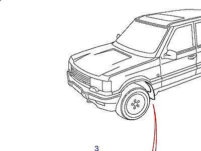 C01155 MUDFLAP В СБОРЕ  Range Rover (P38)