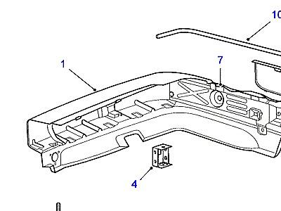 C01165 REAR BUMPER В СБОРЕ  Range Rover (P38)