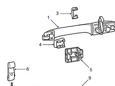 C01170 ОРГАНЫ УПРАВЛЕНИЯ ЗАМКАМИ ЗАДНИХ ДВЕРЕЙ  Range Rover (P38)