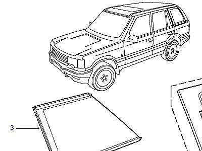 C01180 REAR QUARTER GLASS  Range Rover (P38)