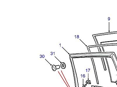 C01190 REAR SIDE DOOR В СБОРЕ  Range Rover (P38)