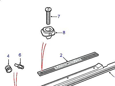 C01210 SILL FINISHERS  Range Rover (P38)