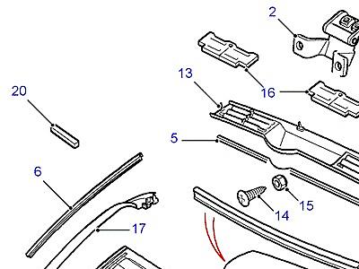 C01225 TAILGATE В СБОРЕ -UPPER  Range Rover (P38)