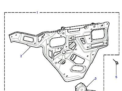 C01230 WINDOW REGULATOR В СБОРЕ -REAR SIDE DOOR  Range Rover (P38)