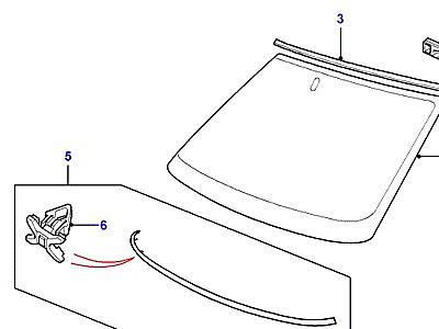 C01235 WINDSCREEN В СБОРЕ  Range Rover (P38)