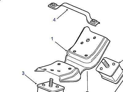 C02005 BODY MOUNTING- КОРОБКА ПЕРЕДАЧ  Range Rover (P38)