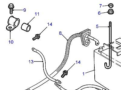 D03015 АККУМУЛЯТОР  Range Rover (P38)