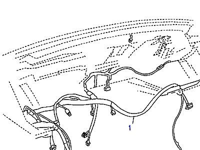 D03080 HARNESS- ПАНЕЛЬ ПРИБОРОВ  Range Rover (P38)