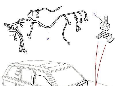 D03100 HARNESS-GLOBAL POSITIONING SYSTEM  Range Rover (P38)