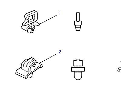 D04020 CLIPS-PANEL & EDGE  Range Rover (P38)