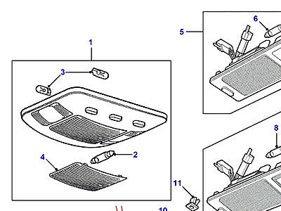 D09045 ЛАМПЫ ОСВЕЩЕНИЯ САЛОНА  Range Rover (P38)