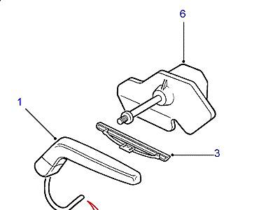 D12005 HEADLAMP WASH WIPE  Range Rover (P38)