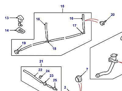 D12020 WINDSCREEN WASH  Range Rover (P38)