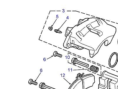 E02005 ПЕРЕДНИЕ ДИСКОВЫЕ ТОРМОЗА  Range Rover (P38)