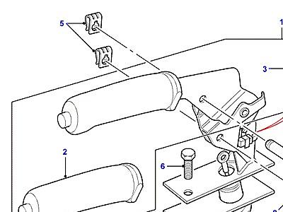 E03005 РУЧНОЙ ТОРМОЗ LEVER  Range Rover (P38)