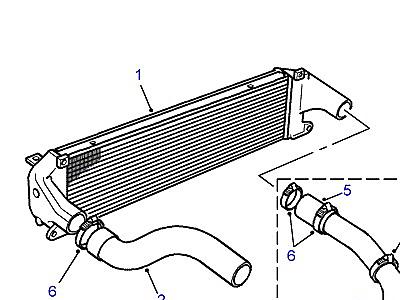 F02025 INTERCOOLER HOSES  Range Rover (P38)