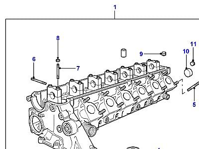 G01045 ГОЛОВКА ЦИЛИНДРОВ  Range Rover (P38)
