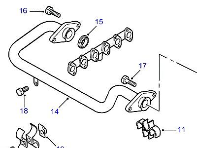 G01070 РЕЦИРКУЛЯЦИЯ ОТРАБОТАВШИХ ГАЗОВ  Range Rover (P38)