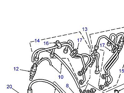 G01095 INJECTORS, PIPES & FILTER  Range Rover (P38)