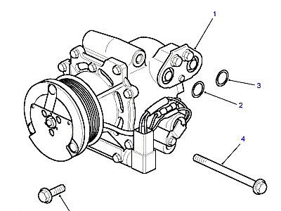 G02005 AIR-CON COMPRESSOR SERPENTINE BELT DRIVE  Range Rover (P38)