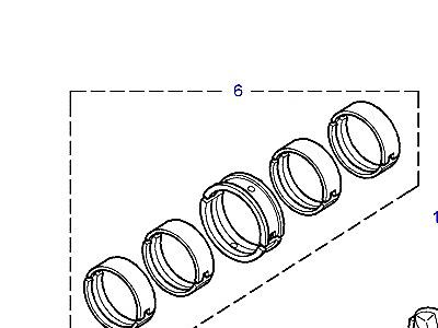 G02025 CRANKSHAFT & BEARINGS  Range Rover (P38)