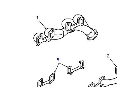 G02090 ВЫПУСКНОЙ КОЛЛЕКТОР  Range Rover (P38)