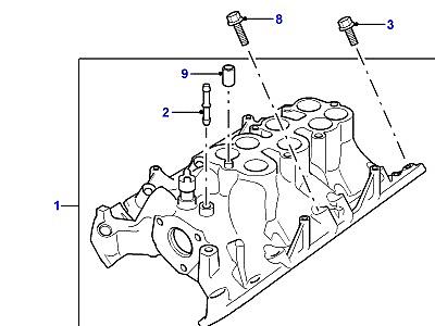 G02120 INLET MANIFOLD - LOWER  Range Rover (P38)
