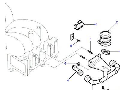 G02135 PIPES & CONTROL VALVES-SECONDARY AIR INJECTION  Range Rover (P38)