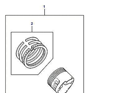 G02140 PISTON,CONNECTING ROD & BEARINGS  Range Rover (P38)