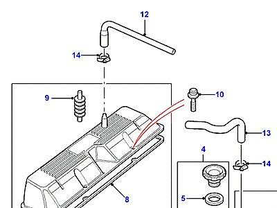 G02185 ROCKER COVER  Range Rover (P38)