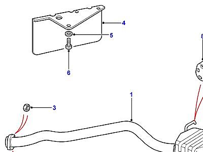 H02020 TAILPIPE  Range Rover (P38)