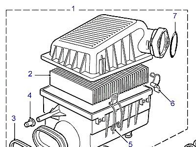 I02005 ВОЗД. ФИЛЬТР И СОПУТСТВ. ЭЛЕМЕНТЫ  Range Rover (P38)