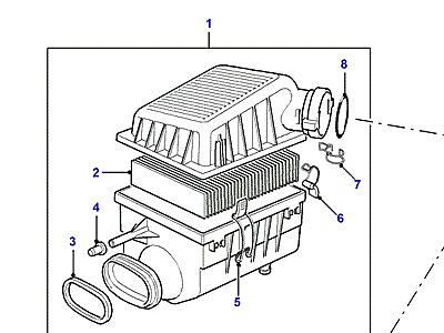 I02015 ВОЗД. ФИЛЬТР И СОПУТСТВ. ЭЛЕМЕНТЫ  Range Rover (P38)