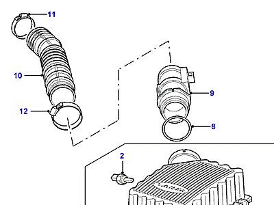 I02020 ВОЗД. ФИЛЬТР И СОПУТСТВ. ЭЛЕМЕНТЫ  Range Rover (P38)