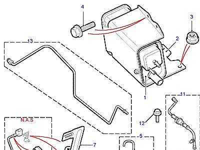 I02025 EVAP LOSS CONTROL SYSTEM  Range Rover (P38)
