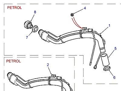 I02040 FUEL FILLER  Range Rover (P38)