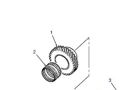 J01050 MAINSHAFT GEARS 1ST/2ND  Range Rover (P38)