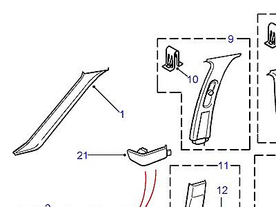 K01005 BODYSIDE FRONT & REAR  Range Rover (P38)