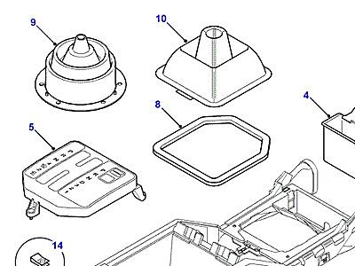 K01020 CENTRE CONSOLE FIXTURES & FITTINGS  Range Rover (P38)