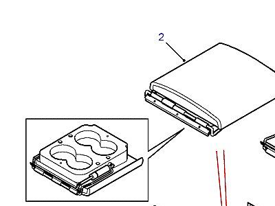 K01025 CENTRE CONSOLE WITH CUP HOLDER  Range Rover (P38)