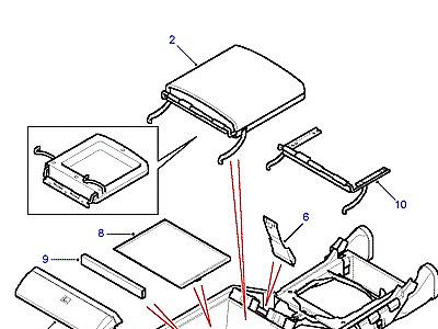 K01030 CENTRE CONSOLE WITH TRINKET TRAY  Range Rover (P38)